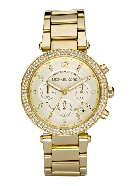 michael kors horloge dames goud met steentjes|Michael Kors Horloges voor dames online .